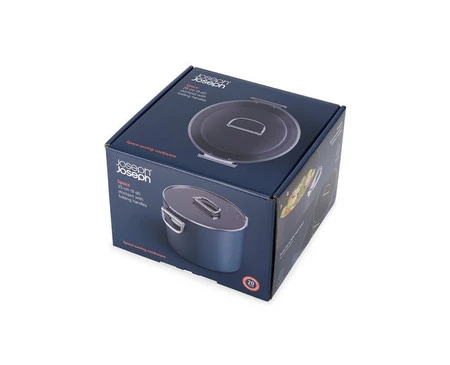 JJ-Garnek wysoki 25cm ze skł. uchwytami+pokr.Space