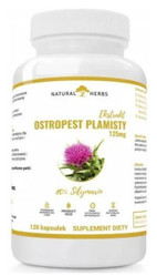 Altopharma Natural Herbs Ostropest Plamisty Extrakt 125mg Sylimaryna Vege 120 kaps.