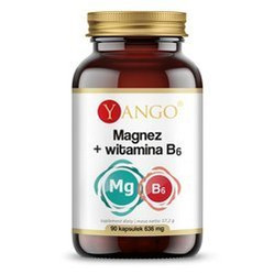 Yango Magnez + Witamina B6 wspomaga prawidłowe funkcjonowanie mięśni 90 kaps.
