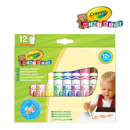 Flamastry zmywalne 12kol. Mini Kids 8325 Crayola