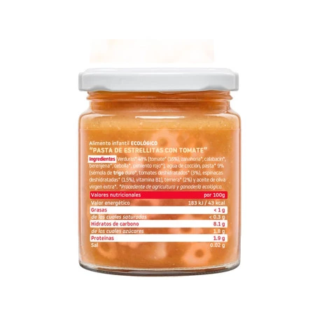 Smileat, BIO Słoiczek z makaronem i pomidorami, małe kawałki 10m+, 230g