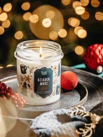 Woskiknot świeca sojowa Dziadek Mróz 300ml