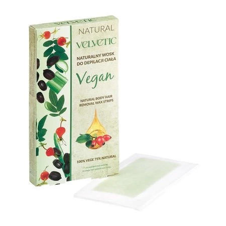 Velvetic Vegan naturalny wosk do depilacji ciała 16szt.