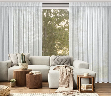 FIRANA GOTOWA KELLY NA TAŚMIE 300 X 250 CM BIAŁY