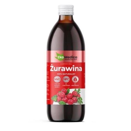 EkaMedica sok NFC Żurawina NFC 100% na odporność 500ml