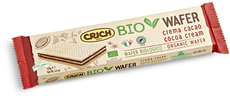 Crich Wafelki z kremem kakaowym BIO 125 g