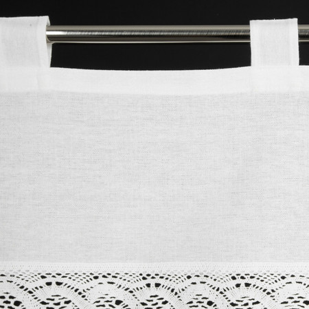 FIRANA GOTOWA VINCE NA SZELKACH 150 X 30 CM BIAŁY