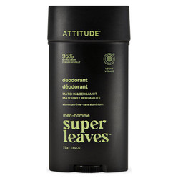 Attitude SUPER LEAVES MEN, Dezodorant w sztyfcie, dla mężczyzn - Matcha i bergamotka, 75 g