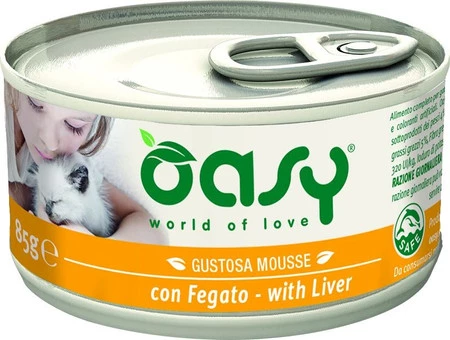 OASY Cat Caprice Mousse Kot Liver Wątróbka 85g