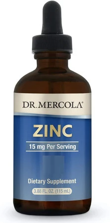 Dr. Mercola − Zinc, cynk w kroplach − 115 ml