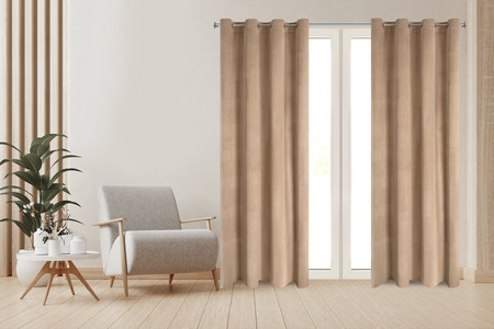 ZASŁONA GOTOWA DARLA 140 X 250 CM BEŻOWY