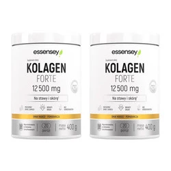 Zestaw 2x Essensey Kolagen FORTE 12 500mg Premium 400g smak mango pomarańcza