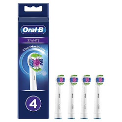ORAL-B BRAUN KOŃCÓWKI EB18-4 WHITE3DCleanMaximiser