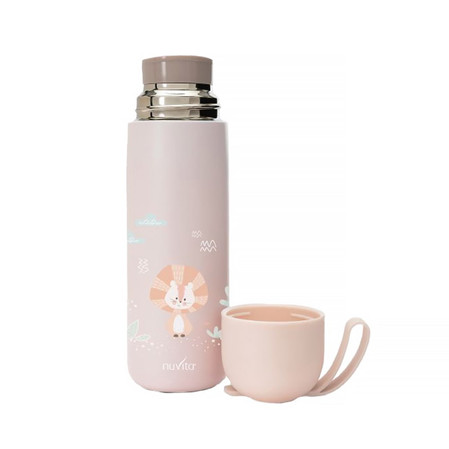 Nuvita, Termos z uchwytem, Łososiowy, 400 ml
