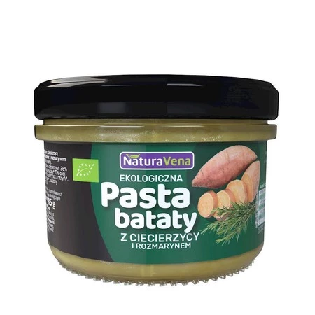 PASTA Z BATATÓW CIECIERZYCĄ I ROZMARYNEM BIO 185 g - NATURAVENA