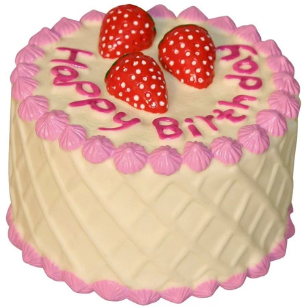 KERBL Tort urodzinowy winylowy z piszczałką dla psa