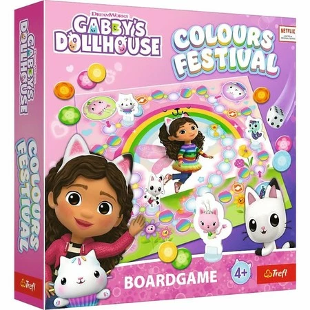 Colours Festival Koci Domek Gabi. Gabby's Dollhouse gra planszowa 02594 Trefl