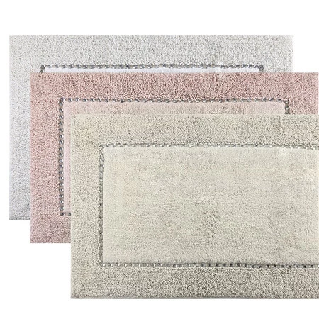 DYWANIK ŁAZIENKOWY CHIC 60 X 90 CM CIEMNOZIELONY