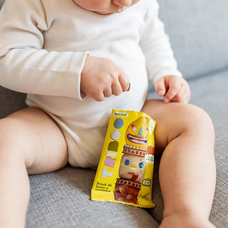 Smileat Triboo, BIO Sminolas, Żelki owocowe bez cukru Jabłko i Cytryna, 25g