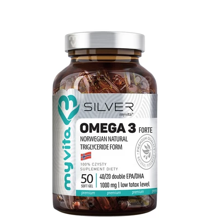 MyVita SILVER Omega 3 Forte 1000mg (400 EPA, 200 DHA) 50 kaps.