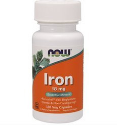 Now - Iron chelat. Żelazo - 120 kaps