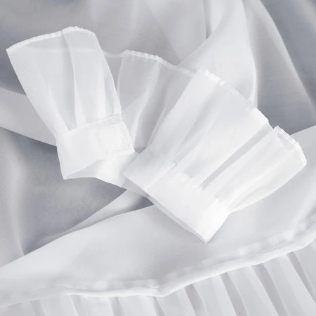 FIRANA GOTOWA KAREN NA TAŚMIE 140 X 270 CM BIAŁY