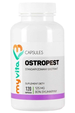 MyVita Ostropest ekstrakt (80% sylimaryny) 125mg, 120kaps.