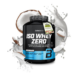 BioTech USA Iso Whey odżywka białkowa izolat 1816g smak kokos