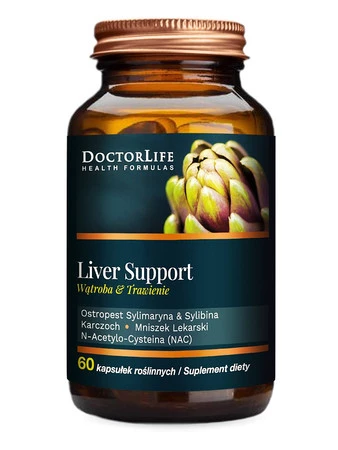 DoctorLife Liver Detox ochrona wątroby suplement diety 60 kaps.