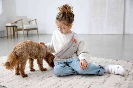 PALOPA Torebka nerka na smakołyki dla psa mini Enja taupe