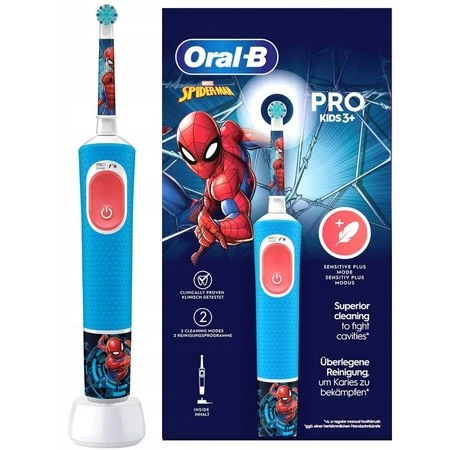 ORAL-B BRAUN SZCZOTECZKA ELEKTRYCZNA STAGES D103 PRO SPIDERMAN