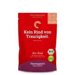 Zestaw 10x HERRMANN'S Selection Cat Bio Rind- bio wołowina z marchewką (100g)