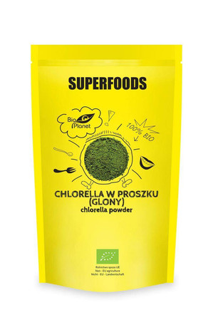 Bio Planet − Superfoods, chlorella w proszku − 200 g