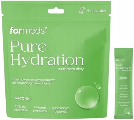 Formeds Pure Hydration elektrolity o smaku matcha 14 saszetek