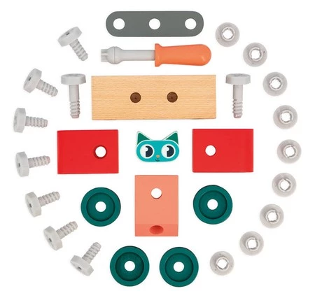 Janod Samochód do składania Kot Brico ‘Kids 2+