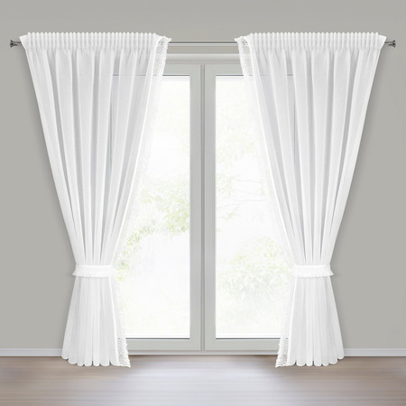 FIRANA GOTOWA KIRA 3 NA TAŚMIE 140 X 270 CM BIAŁY