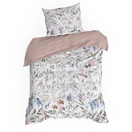 Komplet Pościeli Satynowej Spring 51 140 x 200 cm, Biały