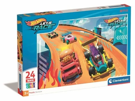 Clementoni Puzzle 24el Maxi Hot Wheels Lets Race 28523