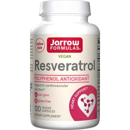 Jarrow Formulas Resveratrol 100mg na wsparcie serca 120 kaps. vege