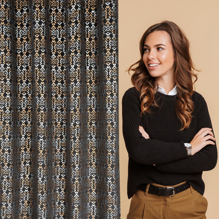 ZASŁONA GOTOWA LAURA 140 X 250 CM CZARNY
