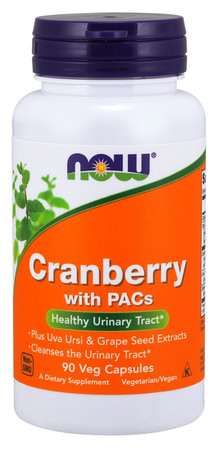 Now Foods Żurawina (Cranberry) + PACs na wsparcie układu moczowego 90 kaps. vege