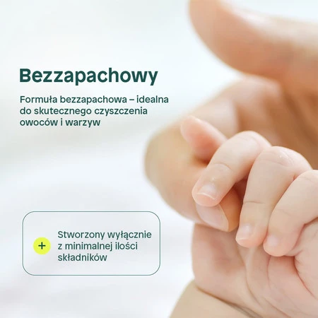 Attitude NATURE+, Bezzapachowy spray do mycia owoców i warzyw, 800 ml