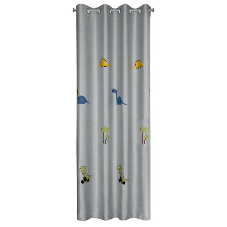 ZASŁONA GOTOWA DINO 140 X 250 CM SREBRNY