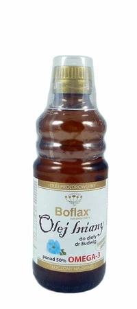 Instytut WNiRZ − Olej lniany Boflax do diety dr Budwig − 250 ml