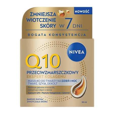 Q10 Przeciwzmarszczkowy Ekspert Kolagenu masełko do twarzy na dzień i noc 50ml