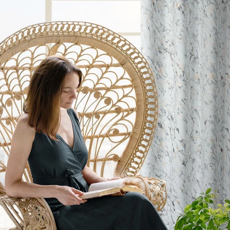 ZASŁONA GOTOWA SANCY 140 X 250 CM SREBRNY