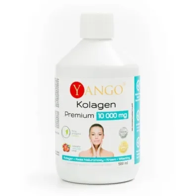 Yango Premium Kolagen 10 000 mg z kwasem hialuronowym + witaminami + krzem 500 ml