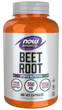 Now Foods Beet Root Burak (korzeń) na wsparcie energii 180 kaps. vege