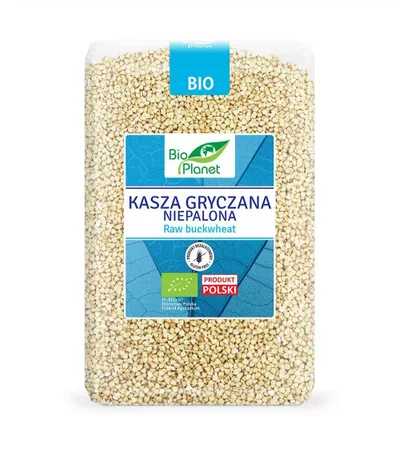 Bio Planet - Kasza gryczana niepalona bezglutenowa Bio - 2 kg