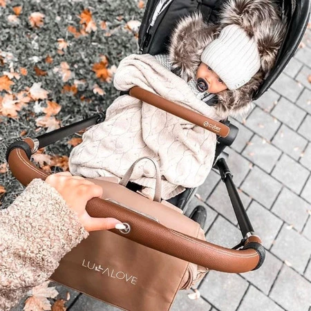 Lullalove, Kocyk z wełny merino - beż, kolekcja PREMIUM